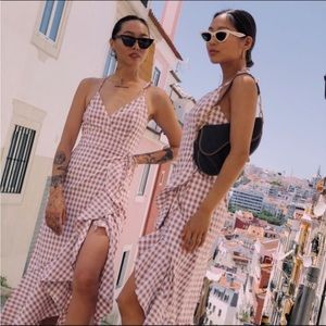 Song of Style Gingham Midi dress